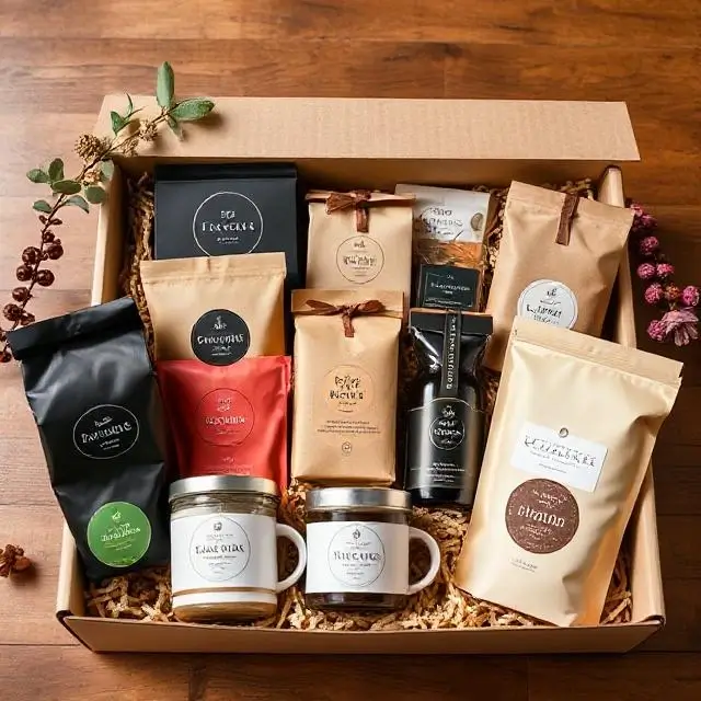 A stylish arrangement of coffee subscription boxes.